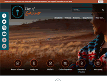 Tablet Screenshot of gallupnm.gov